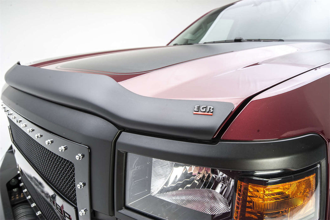 EGR 301575 EGR Superguard Style Black Hood Guard-proudly made in the USA. - Truck Part Superstore