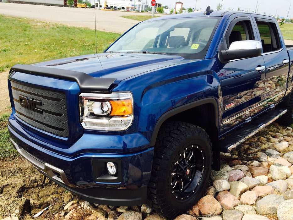 EGR 301585 EGR Superguard Style Black Hood Guard-proudly made in the USA. - Truck Part Superstore