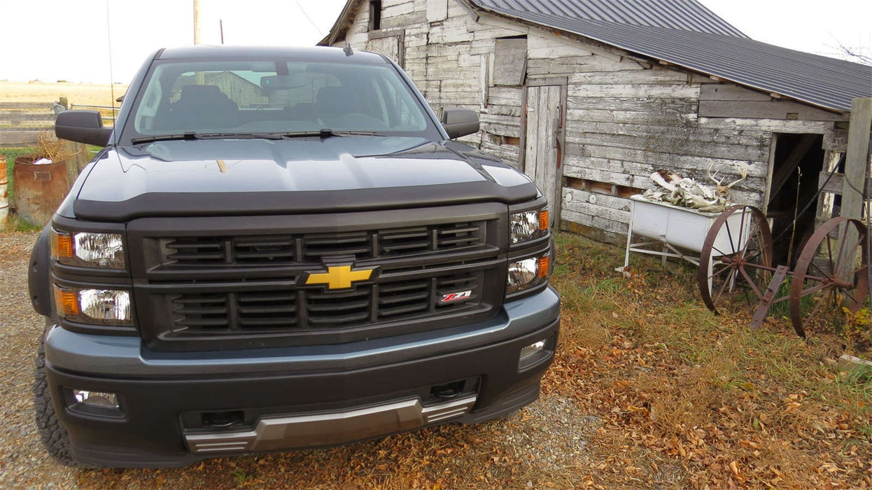 EGR 301675 EGR Superguard Style Black Hood Guard-proudly made in the USA. - Truck Part Superstore