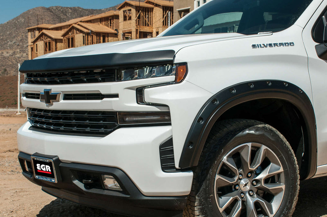 EGR 301695 EGR Superguard Style Black Hood Guard-proudly made in the USA. - Truck Part Superstore