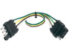 Husky Towing 30170 4 Way Flat to 4 Way Flat 18 Inch Lead Wire - Truck Part Superstore