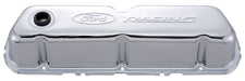 Ford Racing 302-070 Engine Valve Covers Tall Style Steel Chrome with Ford Logo For SB Ford Embossed Ford Racing Logo Ford Racing - Truck Part Superstore