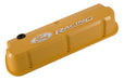 Ford Racing 302-144 Valve Covers Slant Edge Tall Die Cast Yellow w Raised Ford Logo SB Ford Raised Ford Racing Logo Ford Racing - Truck Part Superstore