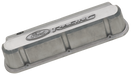 Ford Racing 302-146 Valve Covers Slant Edge Tall Alum. Unfinished with Raised Ford Logo SB Ford Raised Ford Racing Logo Ford Racing - Truck Part Superstore