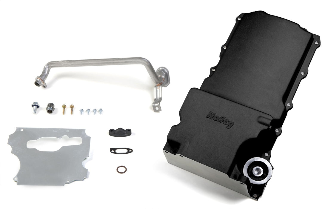 Holley 302-1BK LS Retro-Fit Engine Oil Pan - Truck Part Superstore