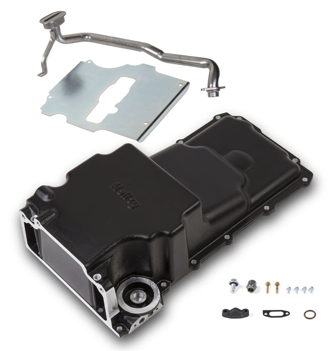 Holley 302-2BK LS Retro-Fit Engine Oil Pan - Truck Part Superstore
