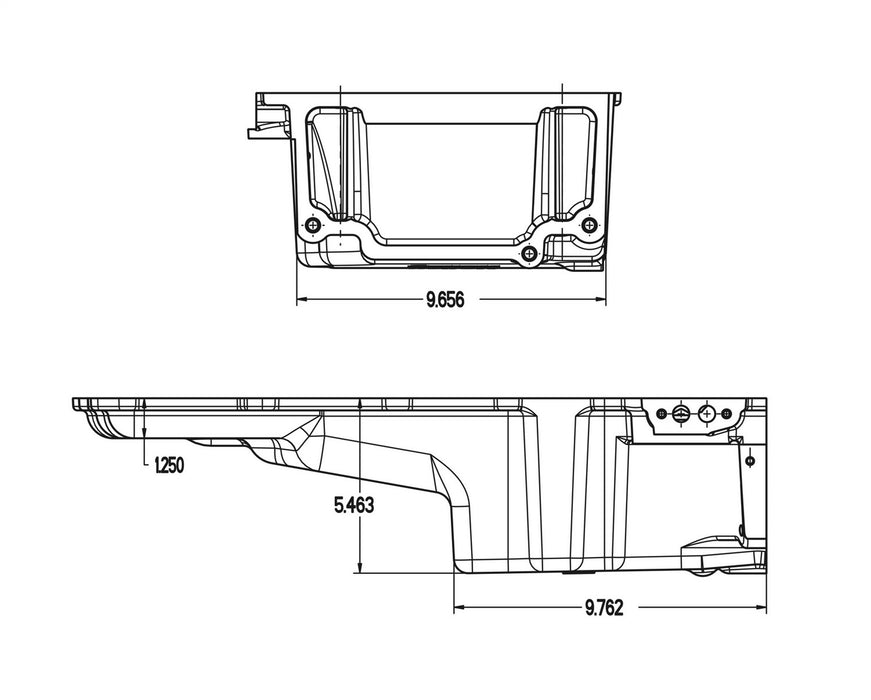 Holley 302-2BK LS Retro-Fit Engine Oil Pan - Truck Part Superstore