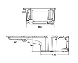 Holley 302-2P LS Retro-Fit Engine Oil Pan - Truck Part Superstore