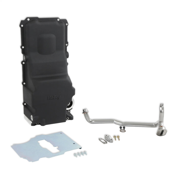 Holley 302-3BK LS Retro-Fit Engine Oil Pan - Truck Part Superstore