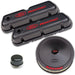 Ford Racing 302-520 Engine Dress-Up Kit Carbon Finish w/ Red Ford Racing Logo Fits SB Ford Engines Stock Wrap Ford Racing - Truck Part Superstore