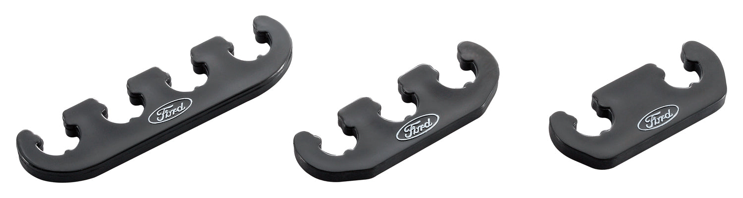 Ford Racing 302-641 Spark Plug Wire Dividers Universal 2-3-4 Wire w/ Ford Oval Logo Black Ford Racing - Truck Part Superstore