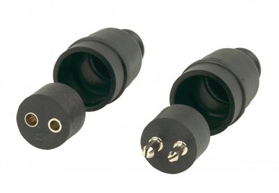 Husky Towing 30258 2 Pole In-line With Matched Positive/Negative Male/Female Connectors Set of 2 - Truck Part Superstore