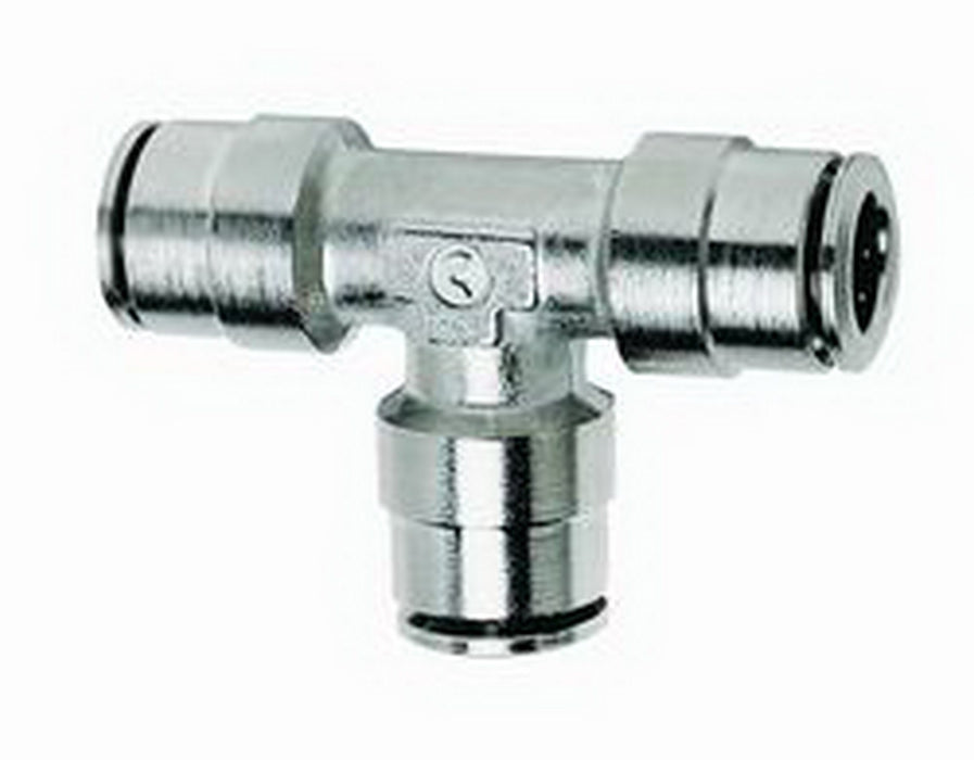 Firestone Ride-Rite 3025 Union Tee Air Fitting; 1/4 in. Push-Lock; Package Quantity 25; - Truck Part Superstore