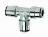Firestone Ride-Rite 3453 Union Tee Air Fitting; 1/4 in. Push-Lock; Package Quantity 6; - Truck Part Superstore