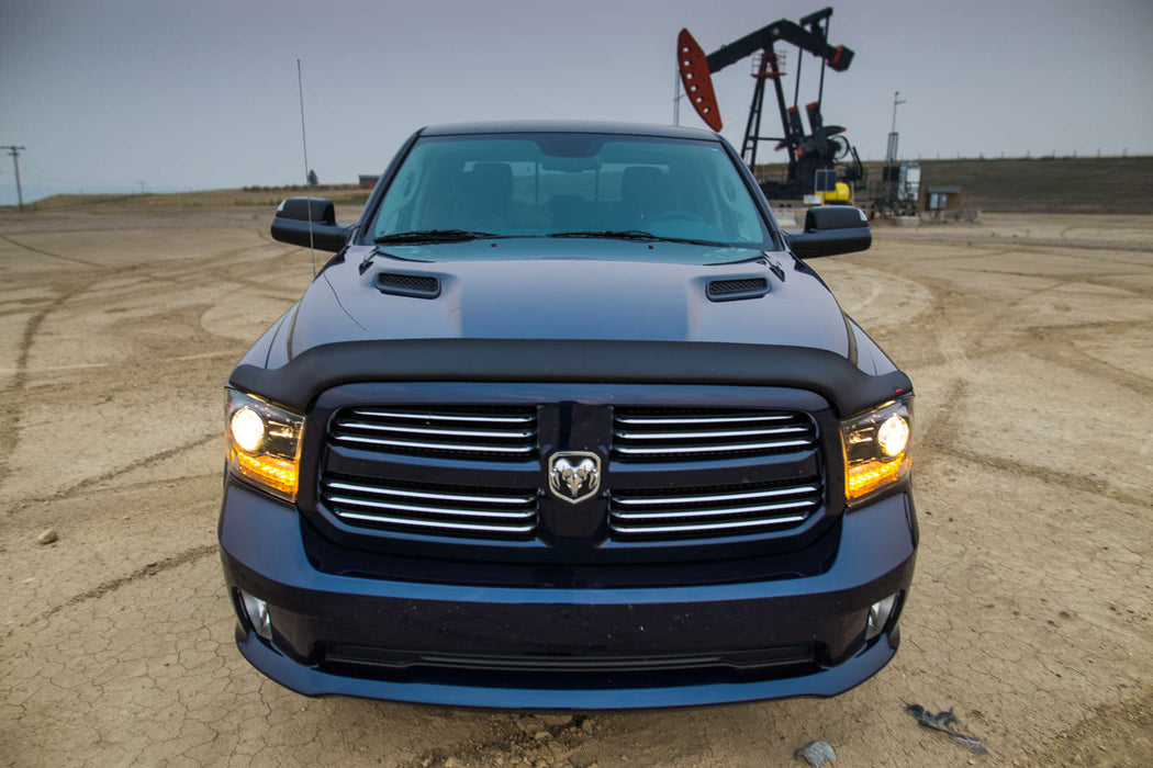 EGR 302655 EGR Superguard Style Black Hood Guard-proudly made in the USA. - Truck Part Superstore