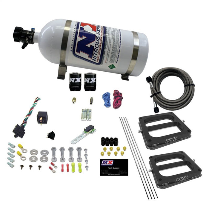 Nitrous Express 30270-10 DUAL/Dominator/GASOLINE (50-100-150-200-250-300HP) WITH 10LB BOTTLE - Truck Part Superstore