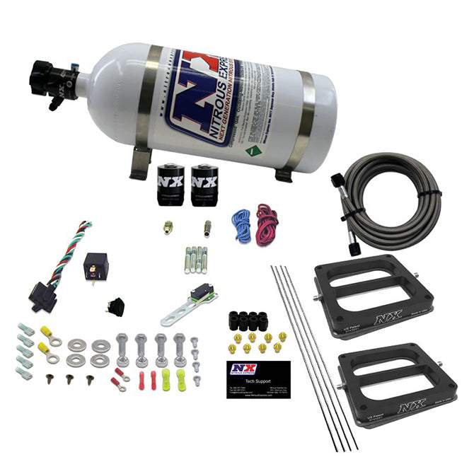 Nitrous Express 30270-10 DUAL/Dominator/GASOLINE (50-100-150-200-250-300HP) WITH 10LB BOTTLE - Truck Part Superstore