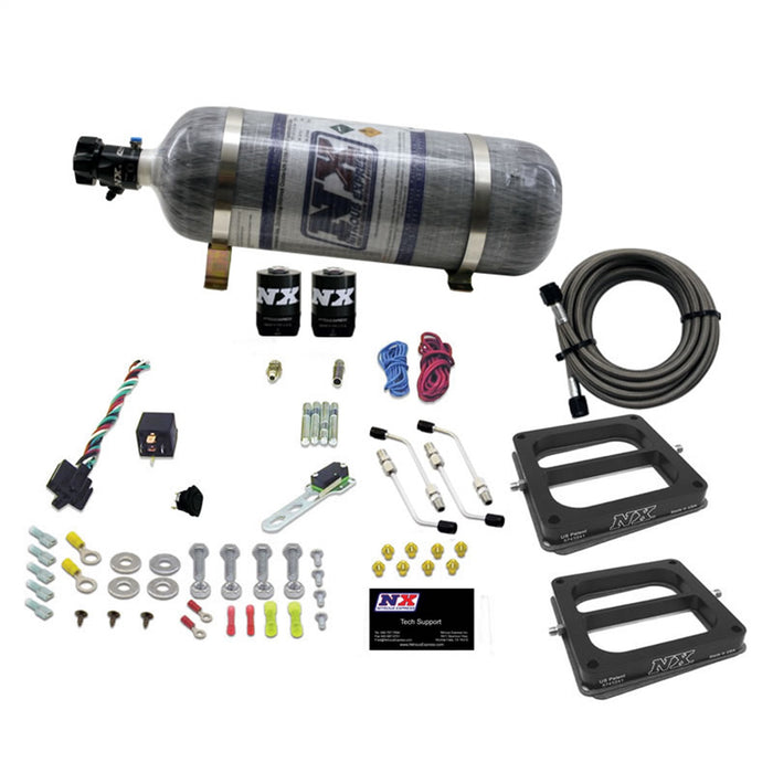 Nitrous Express 30270-12 DUAL/Dominator/GASOLINE (50-100-150-200-250-300HP) WITH COMPOSITE BOTTLE - Truck Part Superstore