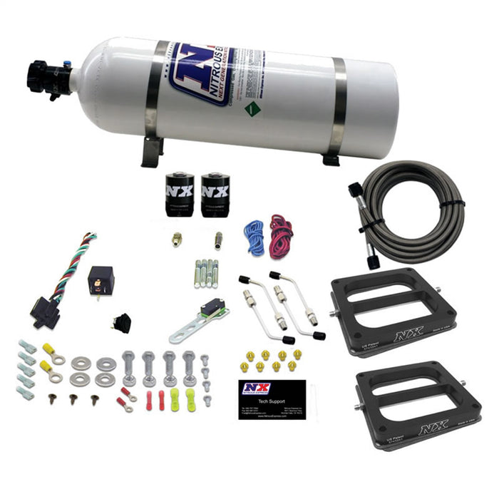 Nitrous Express 30270-15 DUAL/Dominator/GASOLINE (50-100-150-200-250-300HP) WITH 15LB BOTTLE - Truck Part Superstore