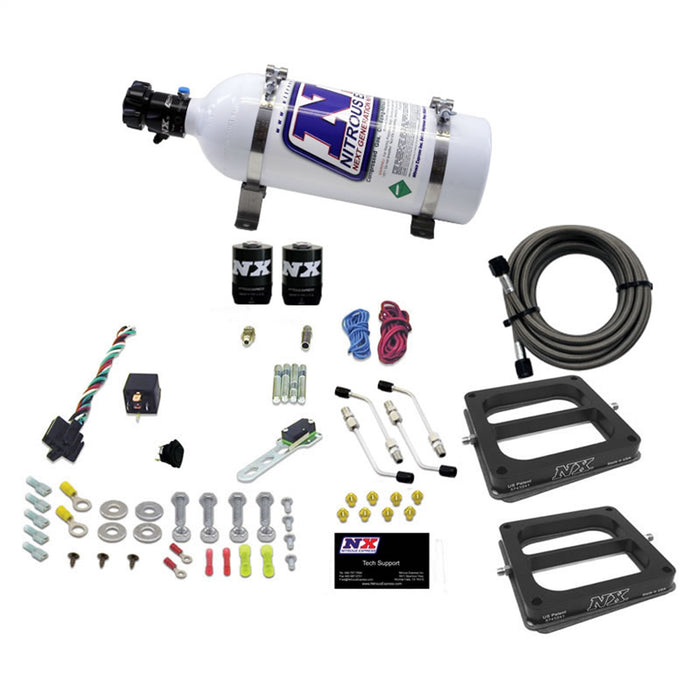 Nitrous Express 30275-05 DUAL/Dominator/ALCOHOL (50-100-150-200-250-300HP) WITH 5LB BOTTLE - Truck Part Superstore