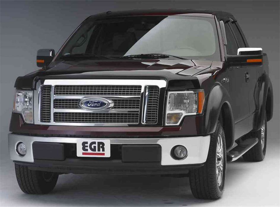 EGR 303371 EGR Superguard Style Dark Smoke Hood Guard-proudly made in the USA. - Truck Part Superstore