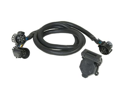 Husky Towing 30342 5th Wheel Wire Harness 7 Way Blade With Reinforced 90 Deg Plugs Into OEM Wiring - Truck Part Superstore