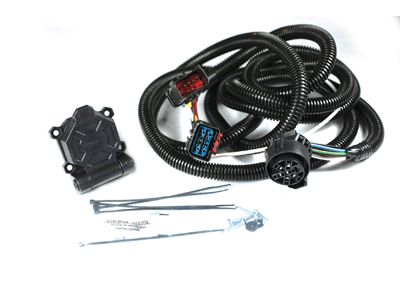 Husky Towing 30345 5th Wheel Wire Harness 7 Way Round Plug In 7 Blade 90 Degree Angle - Truck Part Superstore