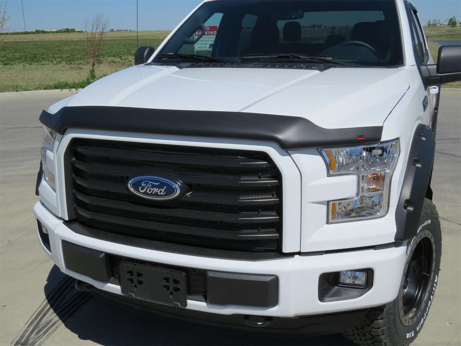 EGR 303475 EGR Superguard Style Black Hood Guard-proudly made in the USA. - Truck Part Superstore