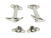 Kentrol 30401 Jeep CJ/YJ Hood Catch Pair 55-95 CJ and Wrangler YJ Polished Silver Kentrol - Truck Part Superstore