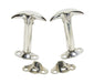 Kentrol 30401 Jeep CJ/YJ Hood Catch Pair 55-95 CJ and Wrangler YJ Polished Silver Kentrol - Truck Part Superstore