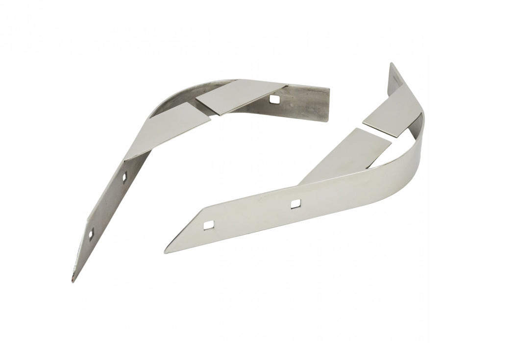 Kentrol 30404 Jeep CJ Rear Body Guard Pair 55-86 CJ Polished Silver Kentrol - Truck Part Superstore