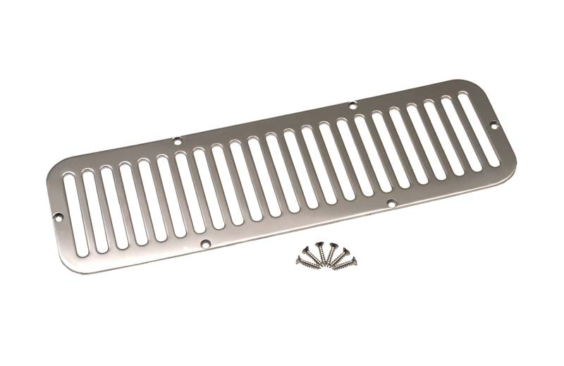 Kentrol 30405 Jeep CJ5 Hood Vent 55-77 CJ5 Polished Silver Kentrol - Truck Part Superstore