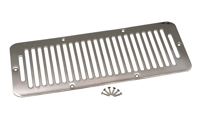 Kentrol 30406 Jeep CJ Hood Vent 78-86 CJ Polished Silver Kentrol - Truck Part Superstore