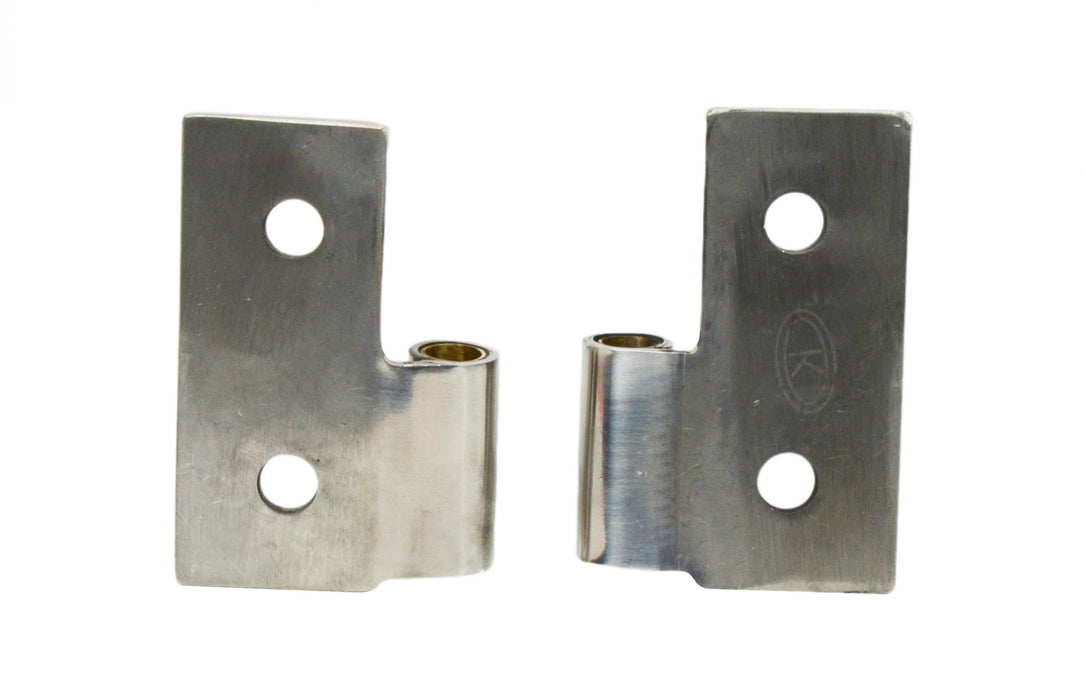 Kentrol 30407 JEEP CJ/YJ/TJ Lower Door Hinge Pair 76-06 CJ Wrangler YJ/TJ Polished Silver Kentrol - Truck Part Superstore