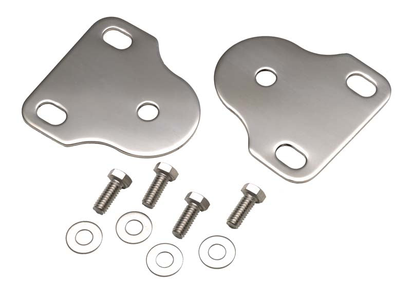 Kentrol 30408 Jeep CJ/YJ Interior Windshield Brackets Pair 76-95 CJ and Wrangler YJ Polished Silver Kentrol - Truck Part Superstore