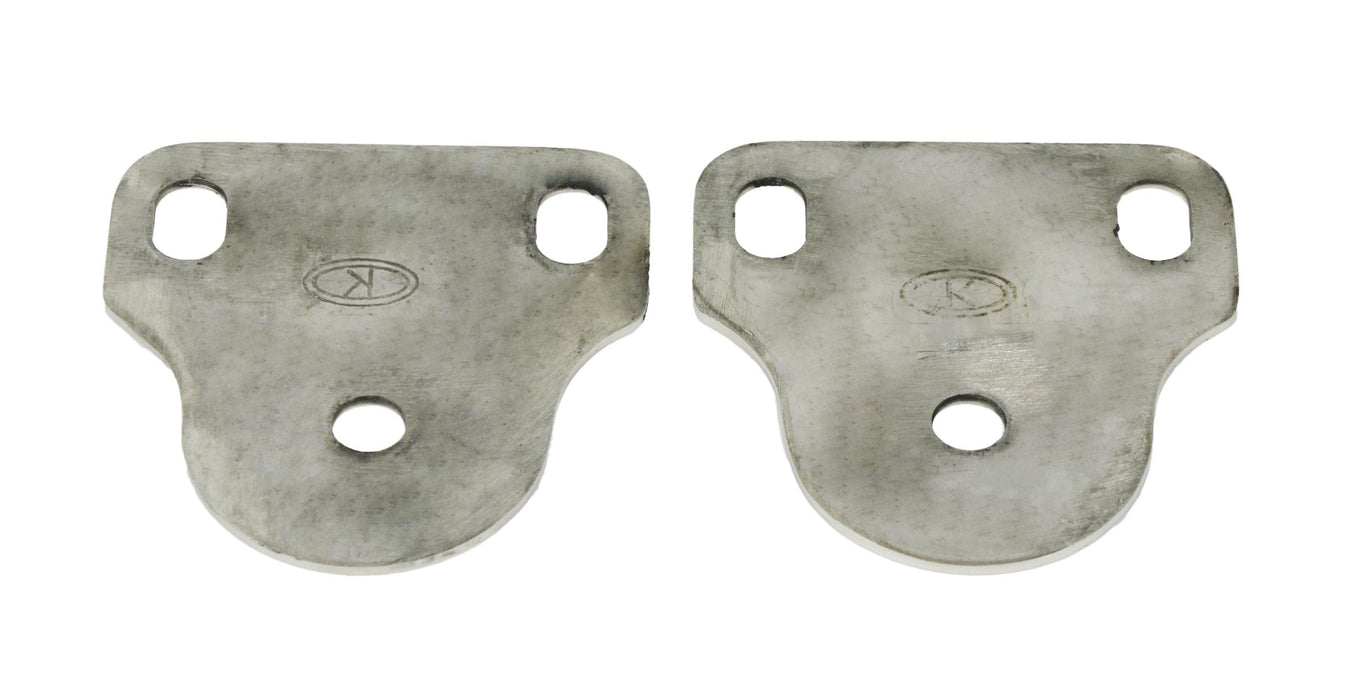 Kentrol 30408 Jeep CJ/YJ Interior Windshield Brackets Pair 76-95 CJ and Wrangler YJ Polished Silver Kentrol - Truck Part Superstore