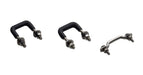 Kentrol 30411 Jeep CJ Windshield Tie Down Kit 55-86 CJ Polished Silver Kentrol - Truck Part Superstore