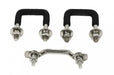 Kentrol 30411 Jeep CJ Windshield Tie Down Kit 55-86 CJ Polished Silver Kentrol - Truck Part Superstore