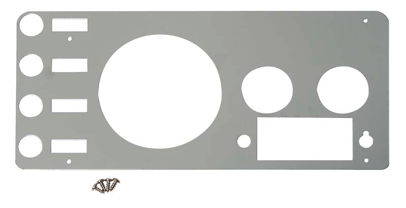Kentrol 30412 Jeep CJ Gauge Cover 77-86 CJ Polished Silver Kentrol - Truck Part Superstore