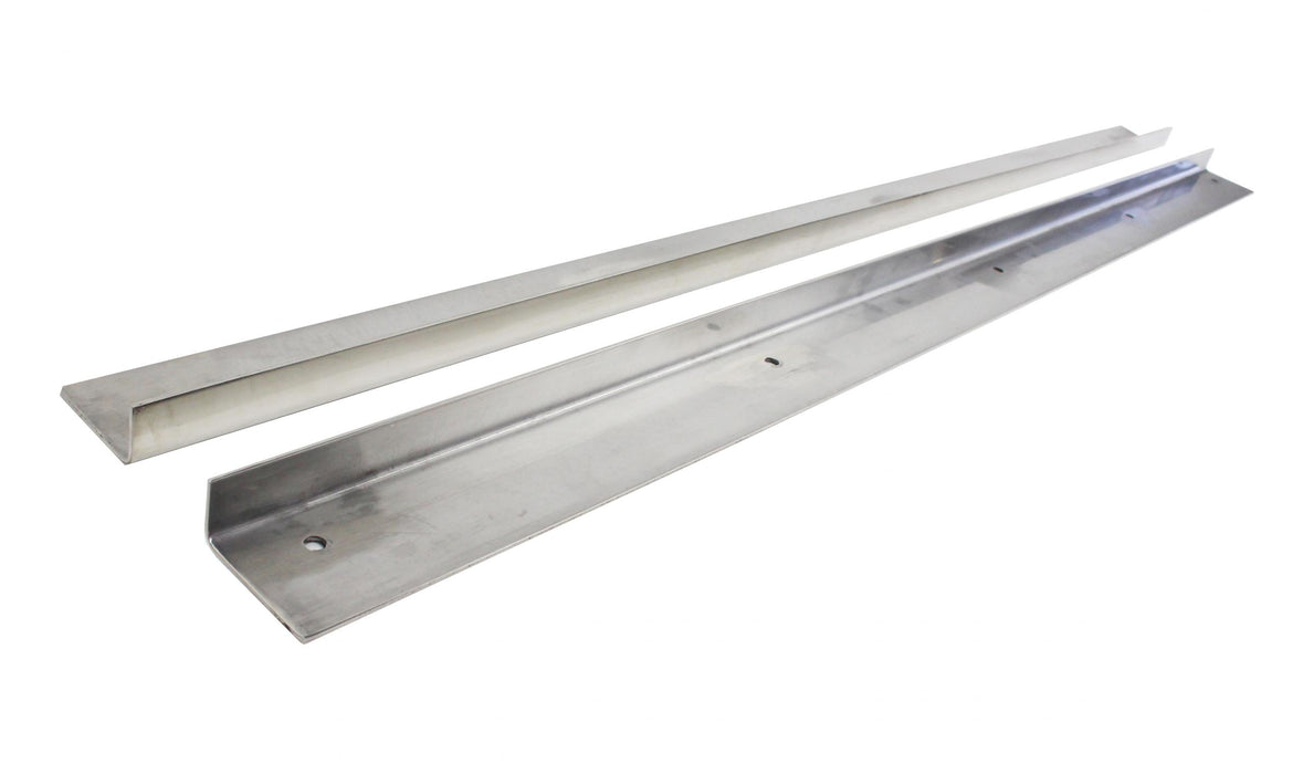 Kentrol 30413 Jeep CJ5 Rocker Guards Pair 55-83 CJ5 Polished Silver Kentrol - Truck Part Superstore