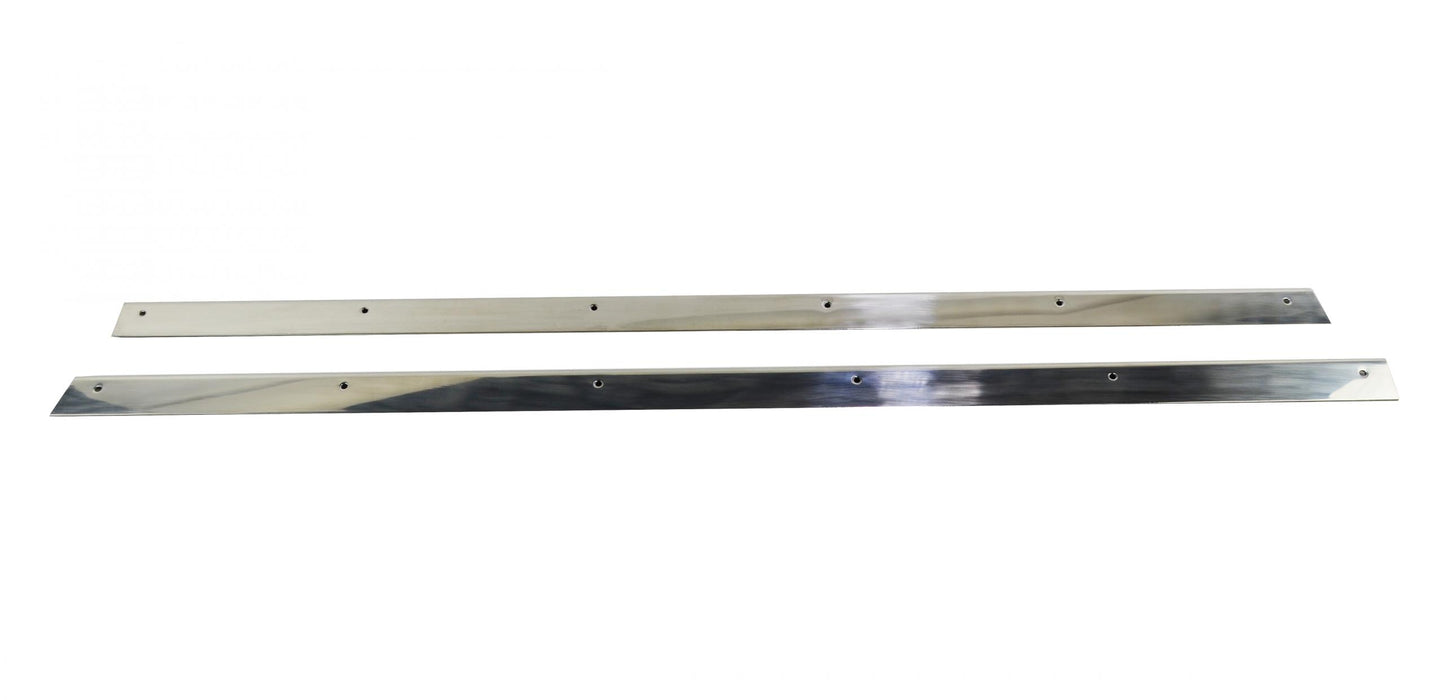 Kentrol 30414 Jeep CJ7 Rocker Guards Pair 76-86 CJ7 Polished Silver Kentrol - Truck Part Superstore