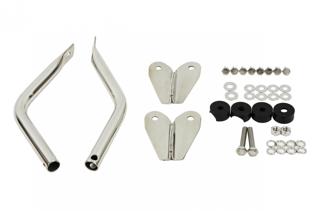 Kentrol 30417 Jeep CJ Mirror Kit Pair 55-86 CJ Polished Silver Kentrol - Truck Part Superstore