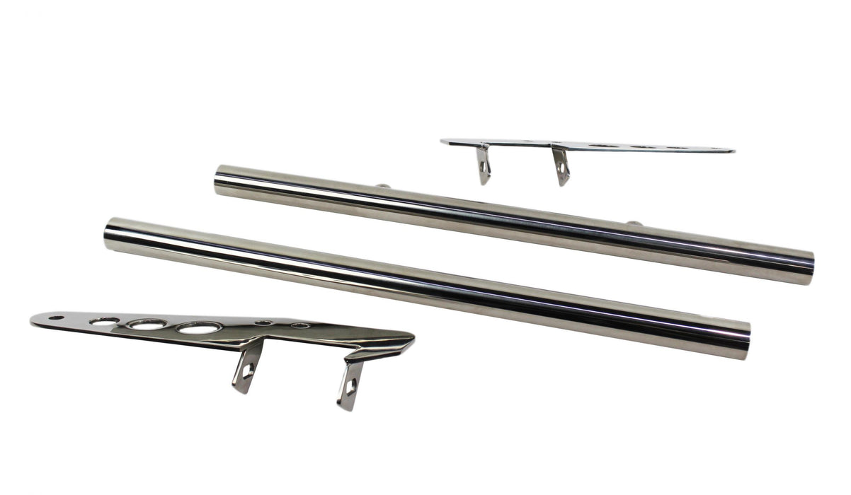 Kentrol 30418 Jeep CJ Grill Guard 55-86 CJ Polished Silver Kentrol - Truck Part Superstore