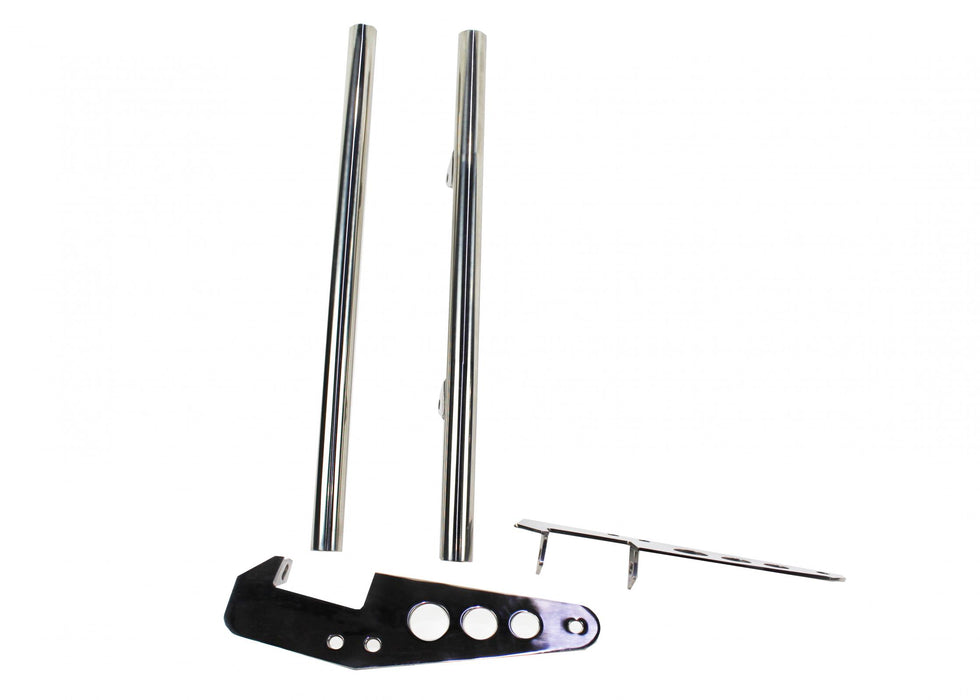 Kentrol 30418 Jeep CJ Grill Guard 55-86 CJ Polished Silver Kentrol - Truck Part Superstore