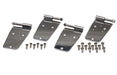 Kentrol 30420 Jeep CJ/YJ Door Hinge Set 4 Pieces 76-93 CJ and Wrangler YJ Polished Silver Kentrol - Truck Part Superstore
