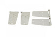 Kentrol 30420 Jeep CJ/YJ Door Hinge Set 4 Pieces 76-93 CJ and Wrangler YJ Polished Silver Kentrol - Truck Part Superstore