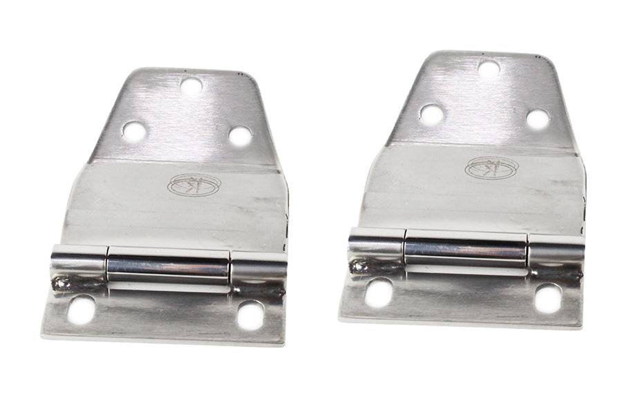 Kentrol 30421 Jeep CJ7 Liftgate Hinge Pair 77-86 CJ7 Polished Silver Kentrol - Truck Part Superstore