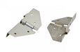 Kentrol 30427 Jeep CJ/YJ Windshield Hinge No Mirror Holes Pair  76-95 CJ and Wrangler YJ Polished Silver Kentrol - Truck Part Superstore