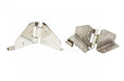 Kentrol 30427 Jeep CJ/YJ Windshield Hinge No Mirror Holes Pair  76-95 CJ and Wrangler YJ Polished Silver Kentrol - Truck Part Superstore
