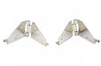 Kentrol 30427 Jeep CJ/YJ Windshield Hinge No Mirror Holes Pair  76-95 CJ and Wrangler YJ Polished Silver Kentrol - Truck Part Superstore